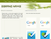 Tablet Screenshot of ebrandname.com